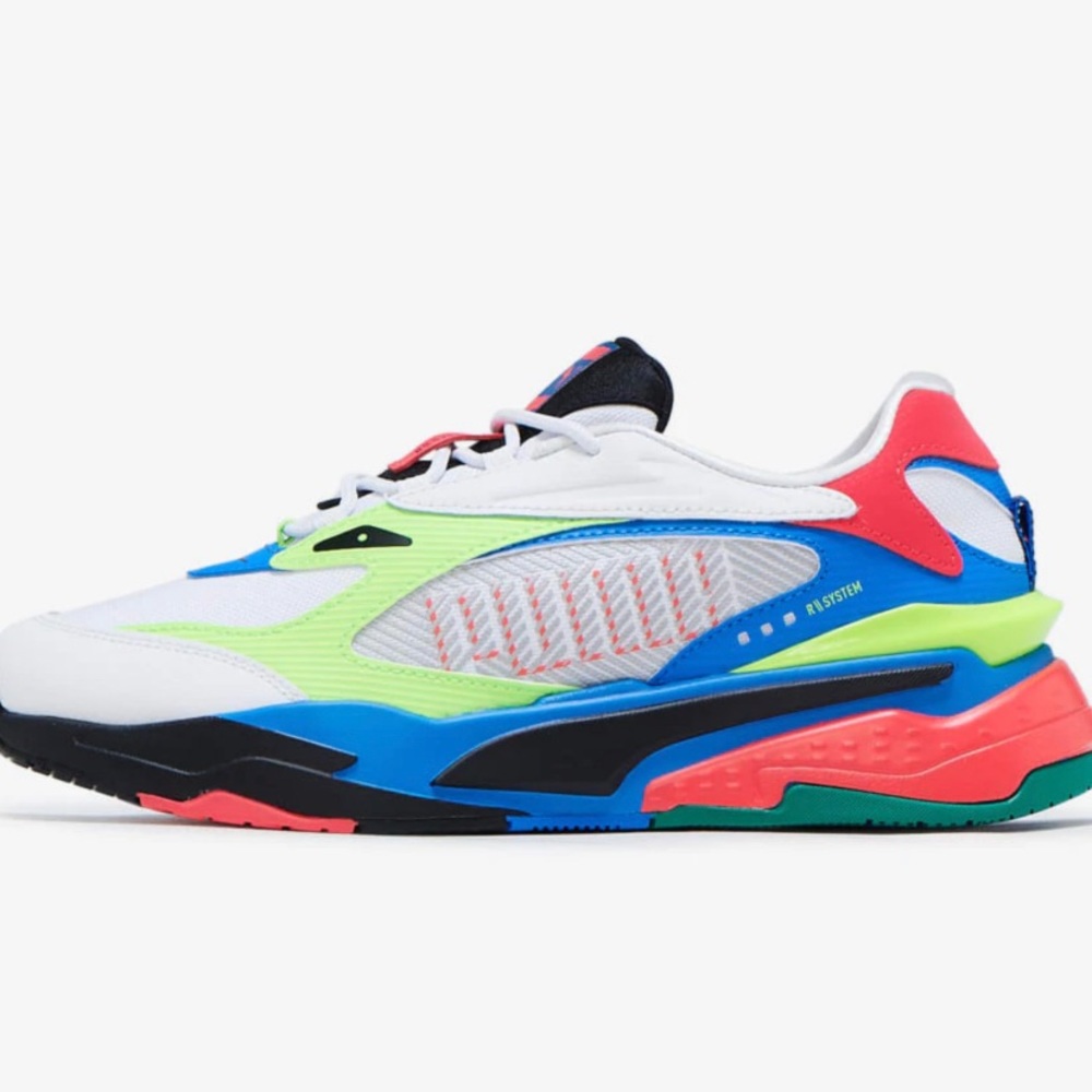 Puma RS-Fast Dazed 38292701 Mens White Synthetic Lifestyle Sneakers Shoes 9